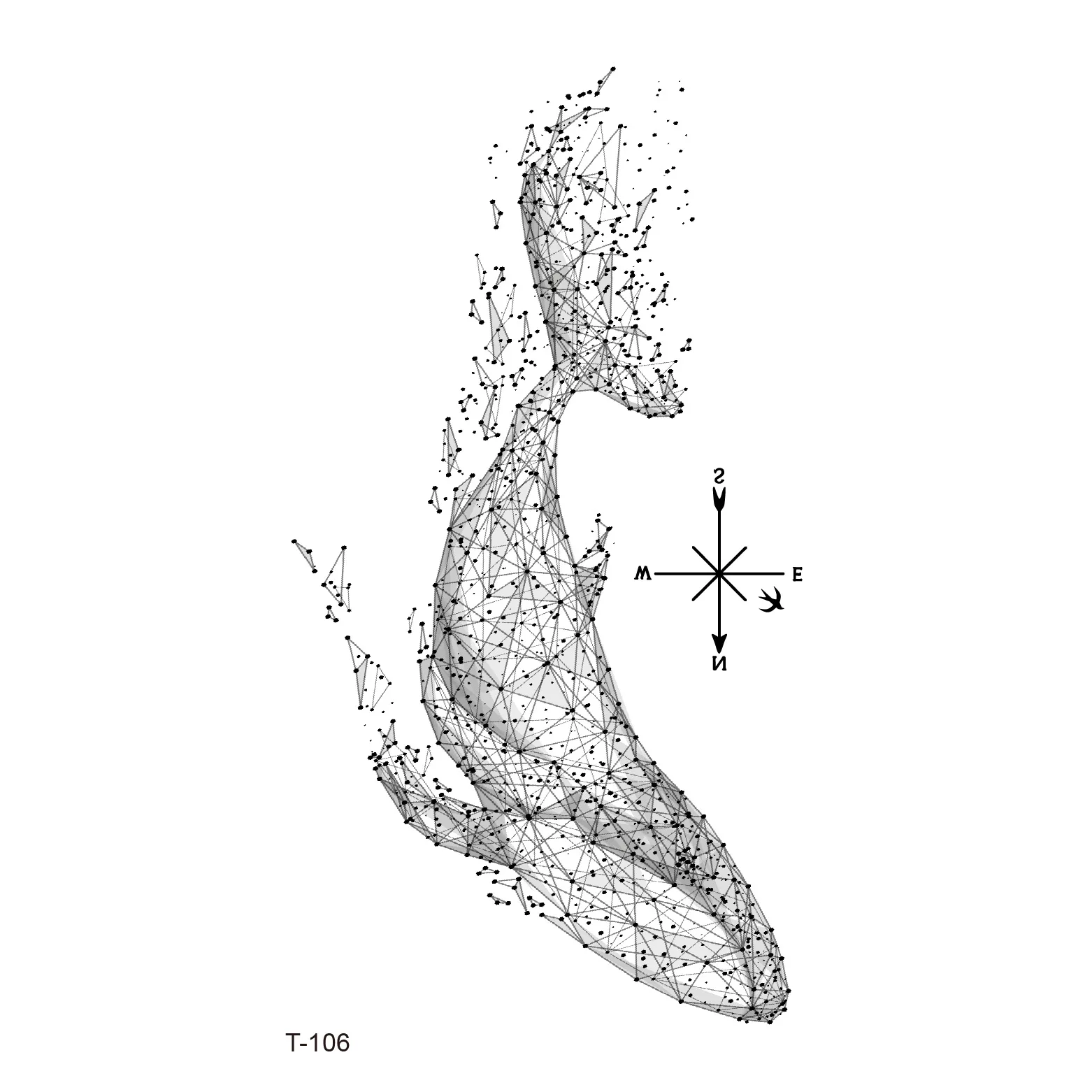 custom design print The text Electrocardiogram (ecg) The scar stickers Manufacturer of spot Waterproof tattoo tape