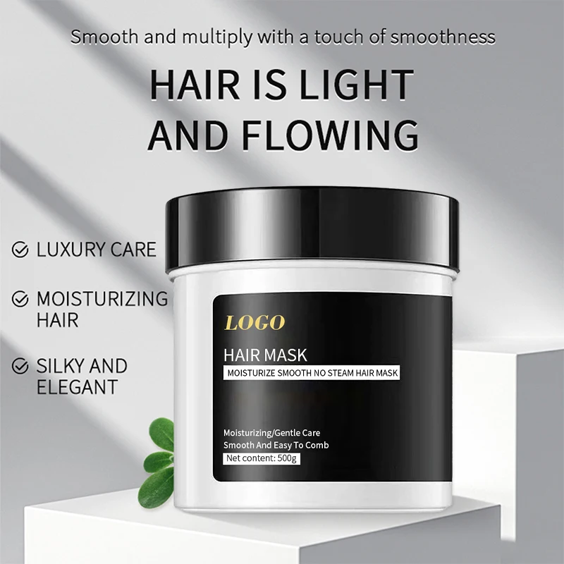 Customized refreshing and moisturizing non steaming hair care hair nourishing silky organic hair mask