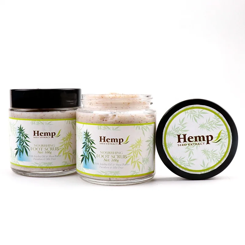 Горячая Распродажа, высокое качество, индивидуальный логотип, глубокое очищение, увлажнение, органический педикюр, спа, морская соль, конопляное масло, скраб для ног