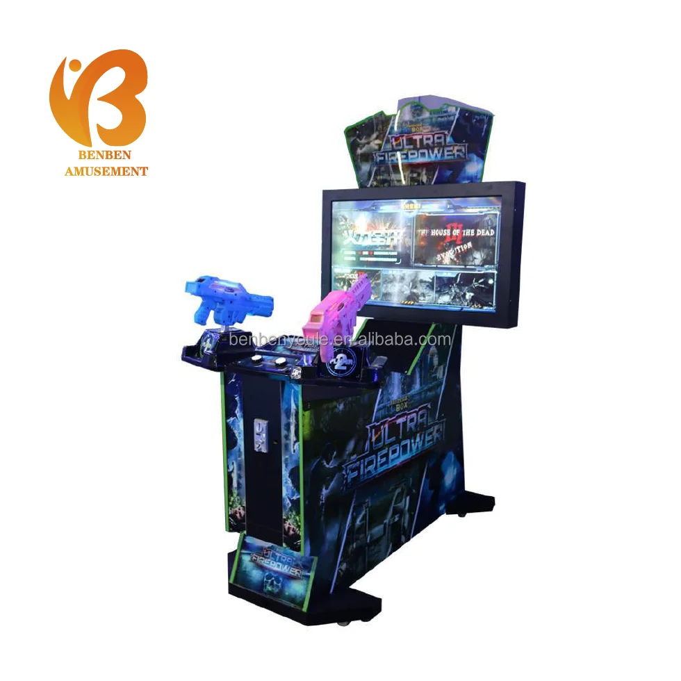 42 inches  Ultra Firepower coin operated Arcade Shooting Gun Video Simulator Arcade Shooting Game Machine