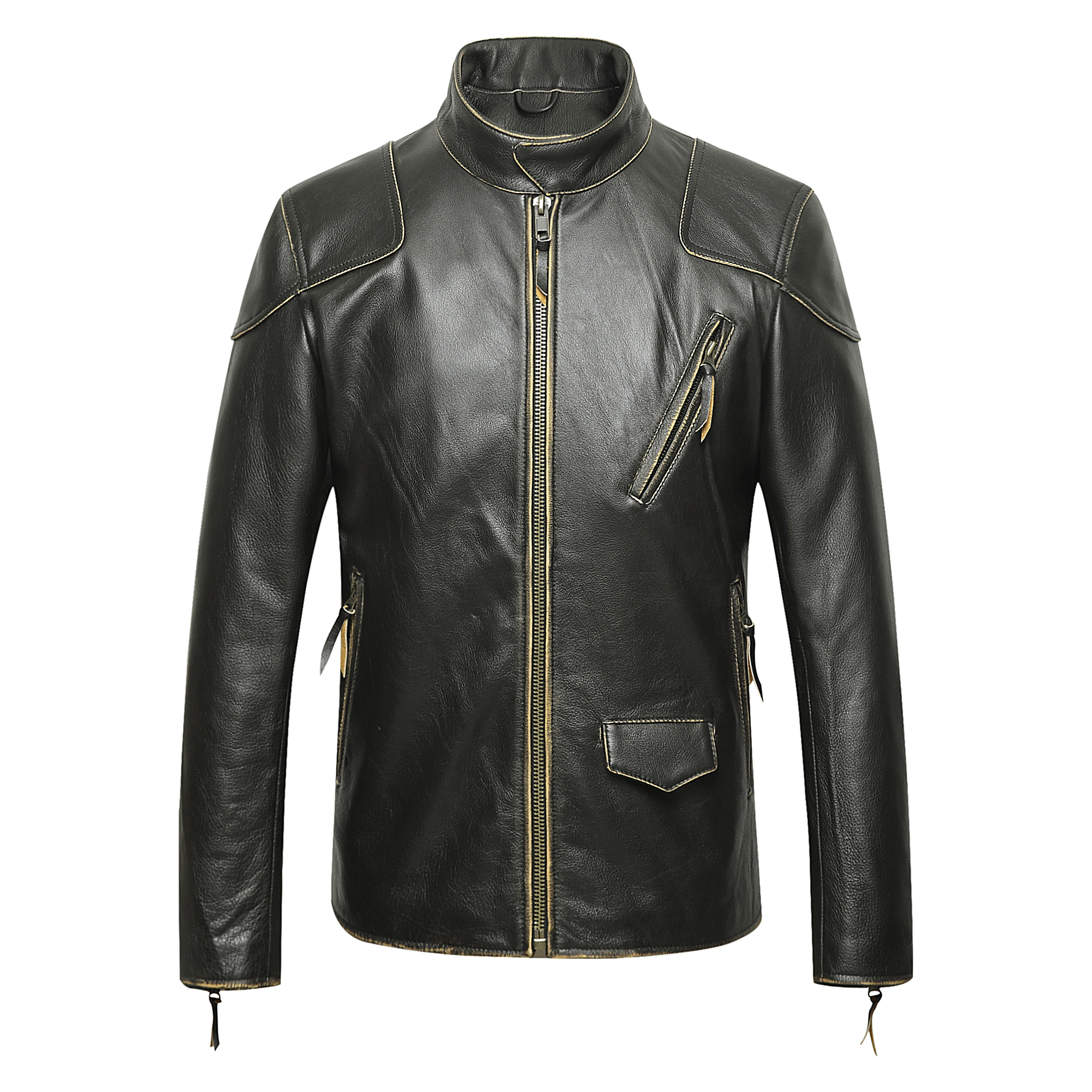 2021 winter men leather plus size stand collar female jacket coat men leather coats