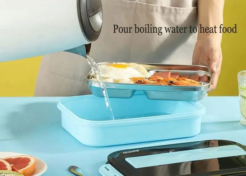 
Lunch Box Tote Two Compartment Layer Warmer Heat Boxes White Wholesale China With 3 Compartments Plastic 6 Container 