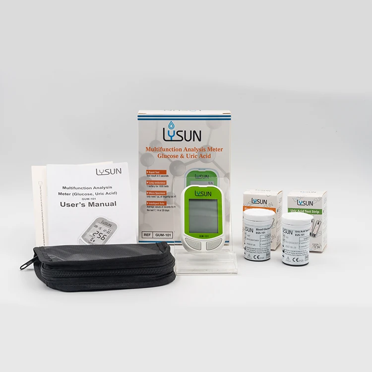 NEW version 2 in 1 Blood Glucose & Uric Acid analysis  Meter