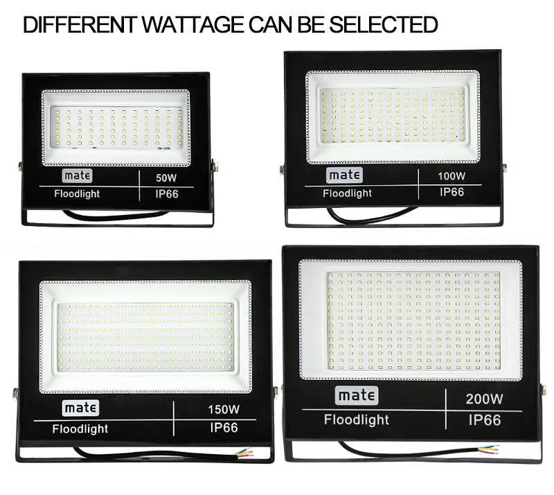 2022 NEW 50 100 150 200 Watt Flood Light 110V 120V Volleyball Court Led Floodlight