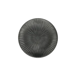 Ceramic Tableware 6/8/9.5 inch Color Glazed Embossed Western Black Steak Salad Plates for Dinner Home Restaurant