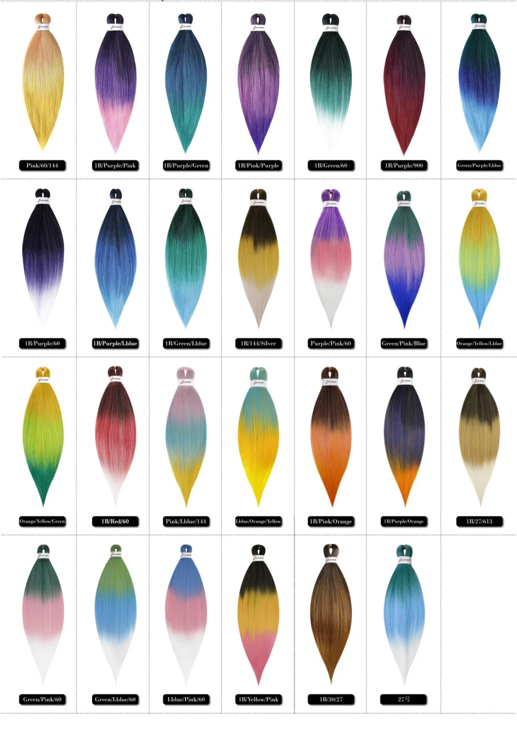 3x In One Pack Braids Easy Pre Stretch Ombre Prestretched Synthetic Braiding Hair