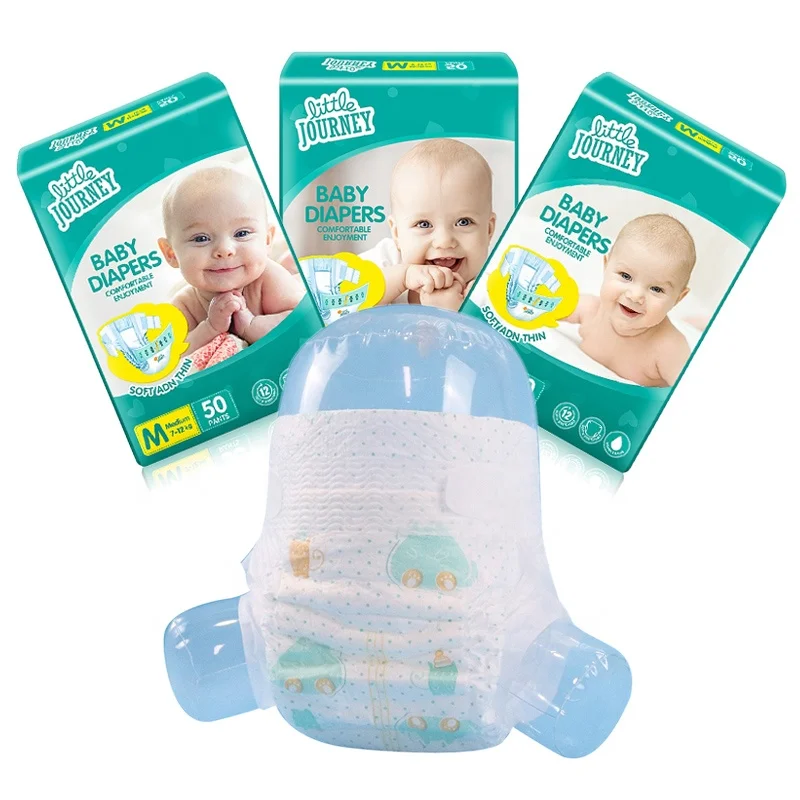 Детские подгузники Little Journey OEM / ODM из немецкого нетканого дышащего материала, сделанные в Китае швейцарские качественные детские подгузники