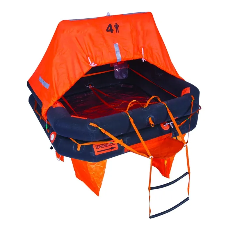 Wholesale 4-100 person ISO 9650 SOLAS EC Throw Overboard ocean Inflatable Life Raft for Yacht