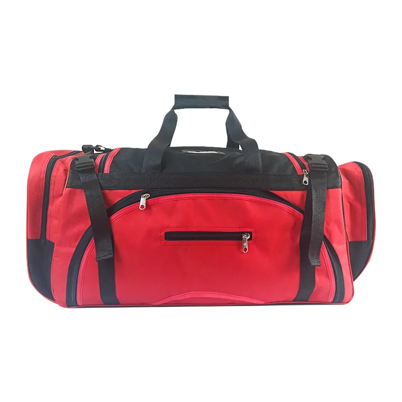 New design black red nylon waterproof martial arts training equipment bag custom logo sport gym bagsrtment