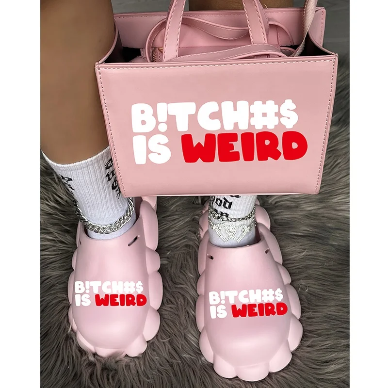New 2023 Fashion Designer Tote Hand Bags Women Handbags Ladies Shoulder Luxury Bags Bitches Is Weird Purses and Shoes Sets