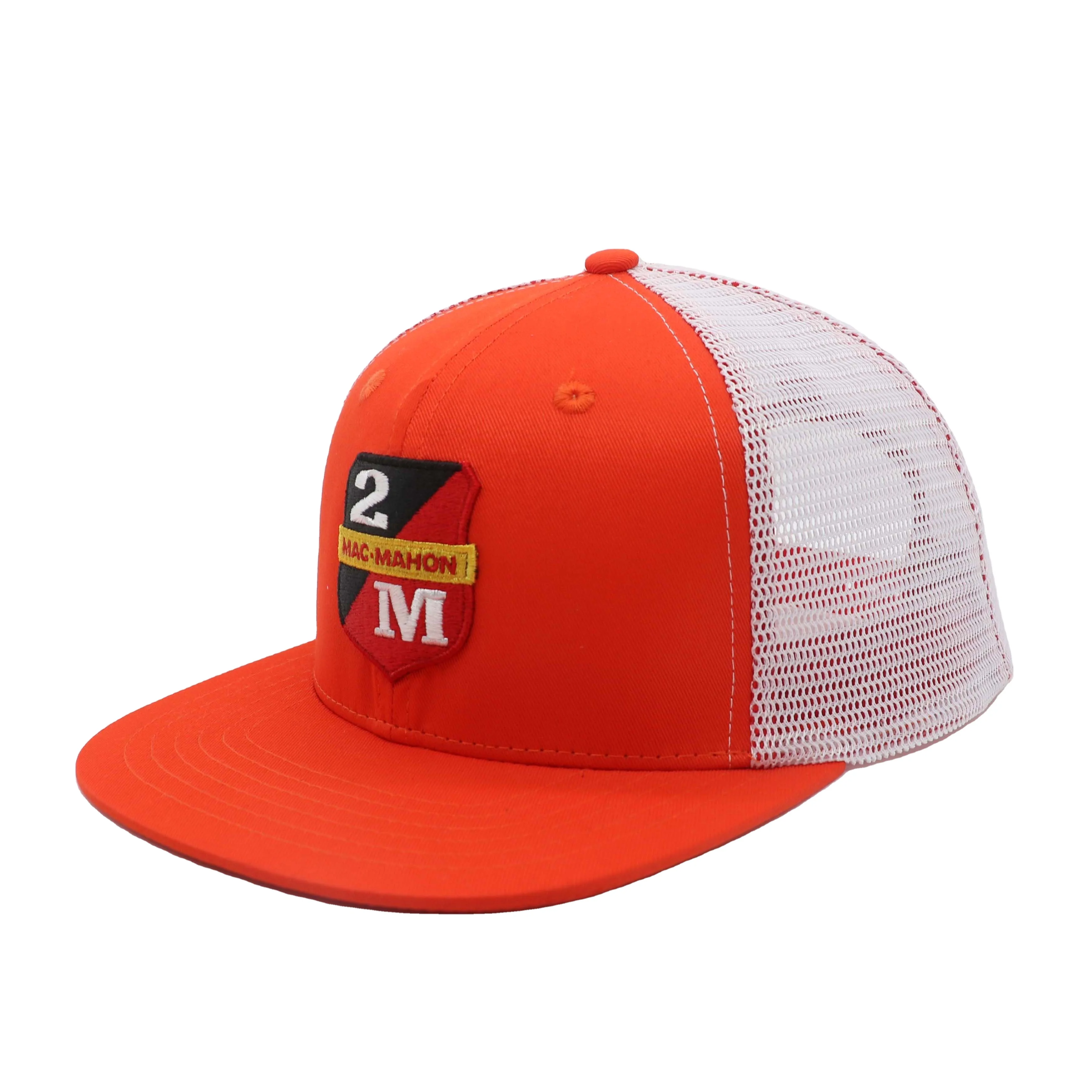 Hat Customized Classic Model Snapback Cap Fashion Color Blocking Trucker Cap Flat Brim Mesh Cap
