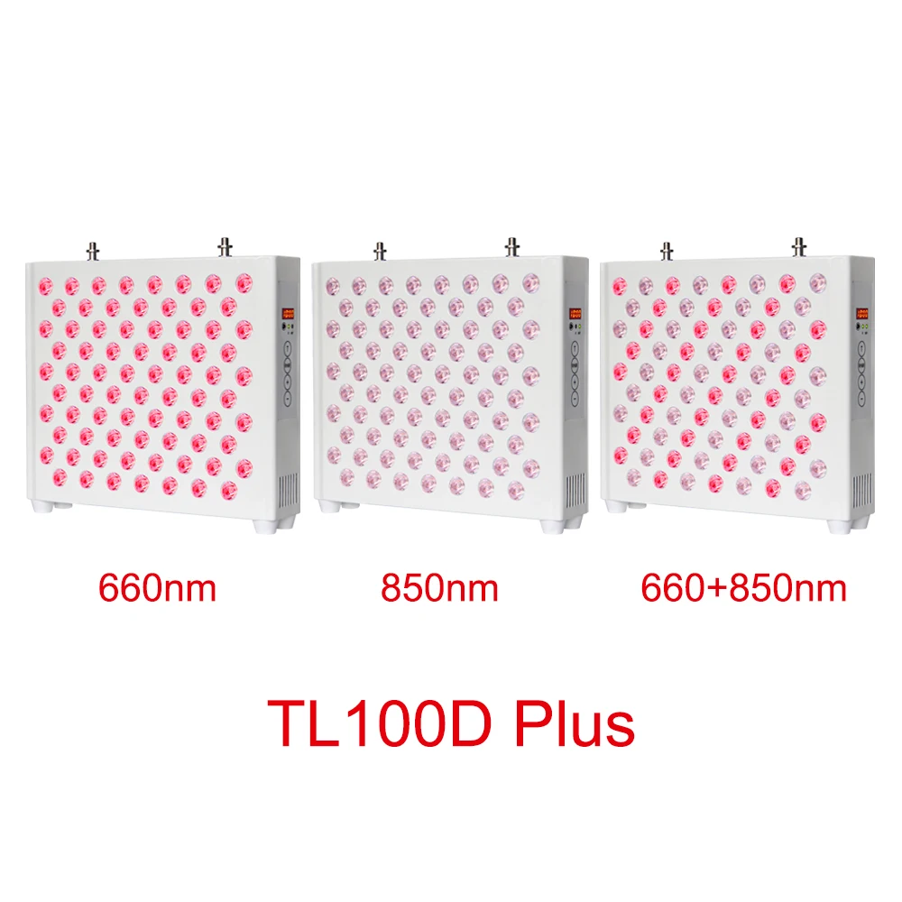 Идея новый дизайн TL100D плюс 105 Вт/136 Вт красный свет терапия устройства 630nm + 660nm 830nm 850nm с 360 градусов автомобильное зарядное устройство поворотный