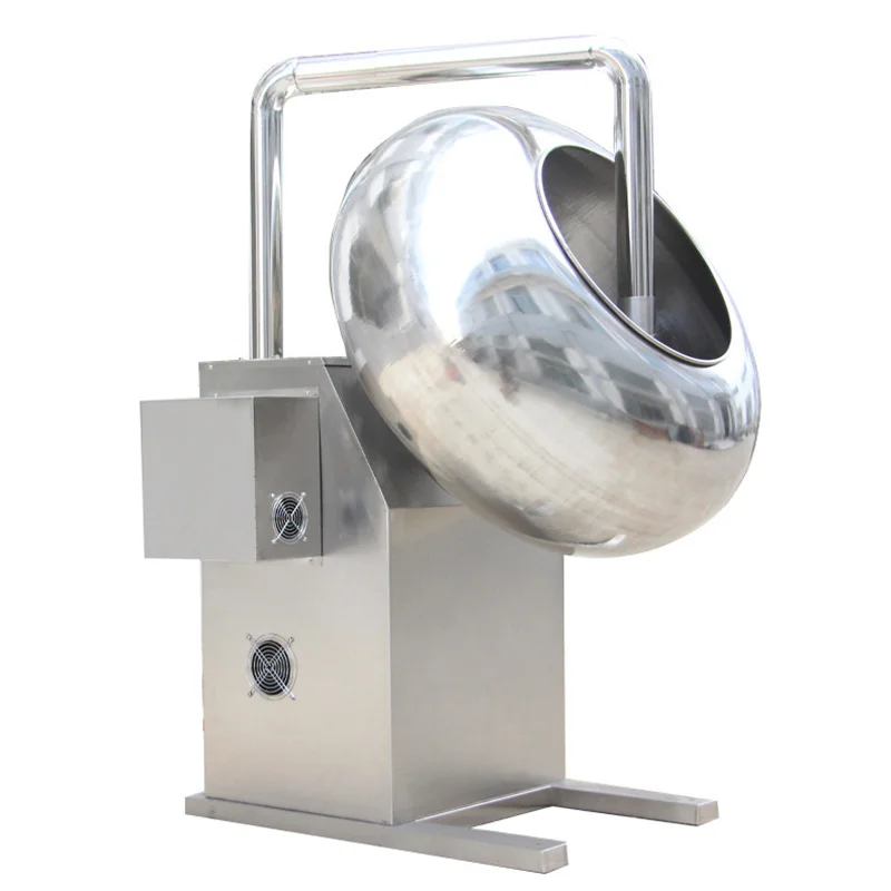 Automatic Electric Commercial Chocolate Panning Enrobing Machine Multifunctional Peanut Candy Sugar Coating Spraying Machines