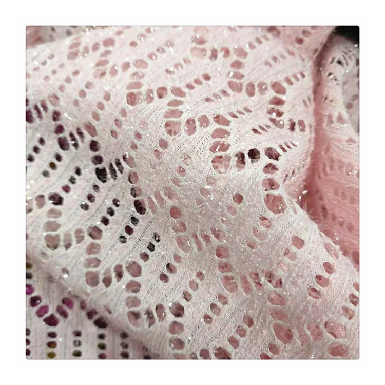 Лучшее качество, фабрика продает 100% полиэстер, Геометрическая сетка, кружево, жаккард, яркая шелковая ткань