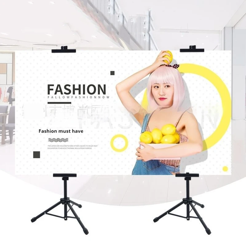 Hot Selling Adjustable Height Portable Tripod Presentation Stand Metal Display Easel Collapsible Portable Artist Floor Easel