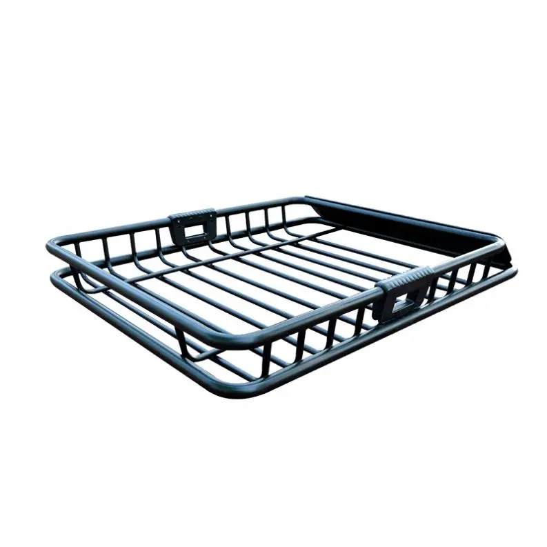 
Chinese Factory Car Roof Rack Steel Basket Carrier Luggage Cargo Mounted On Cross Bars 