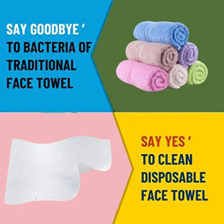 100% cellulosic fibers Non-woven Fabric Facial Cleansing Tissue, 	 disposable viscose towel, Disposable Facial Towel