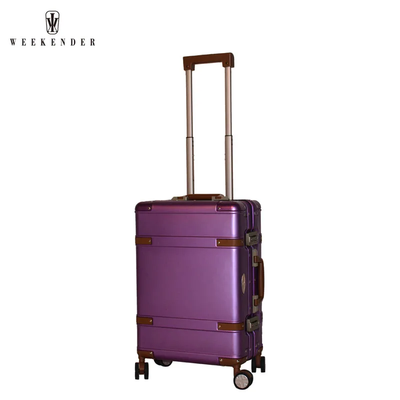 Высокое качество алюминиевый чемодан на колесиках для путешествий сумка для ручной клади чехол костюм чехол