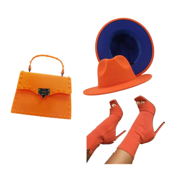 211123-1 36-43 Новинка Весенняя модная женская обувь однотонная сумка на высоком каблуке набор шляп