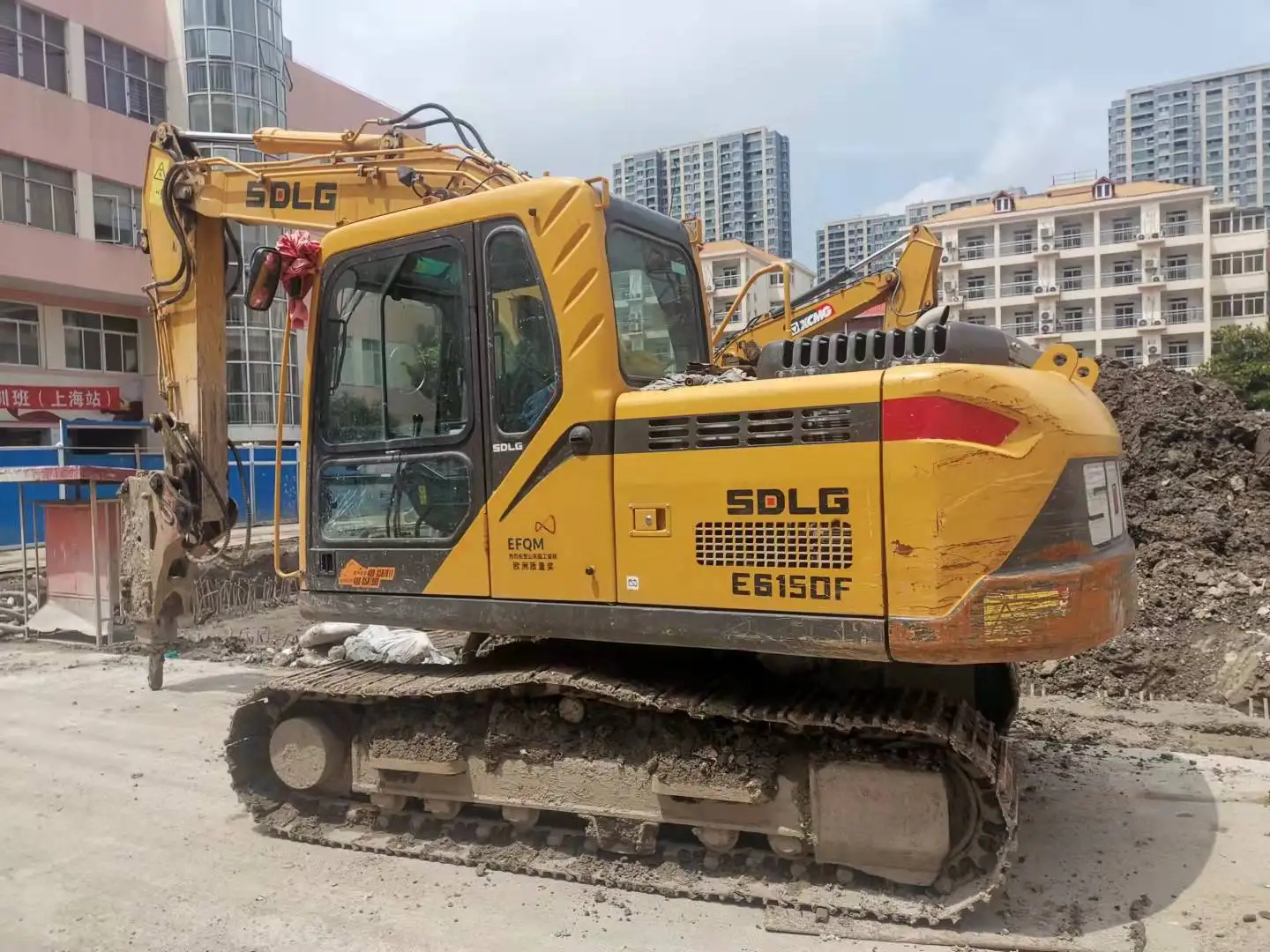 Hot sale second hand sdlg e6500f E6150F E6205F E6210F excavator used excavator auction