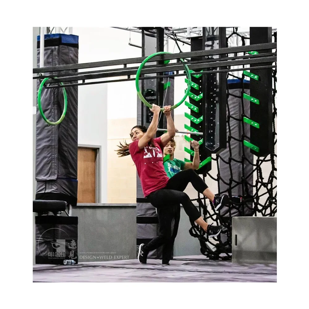 American indoor gym ninja obstacle course for kids / adults
