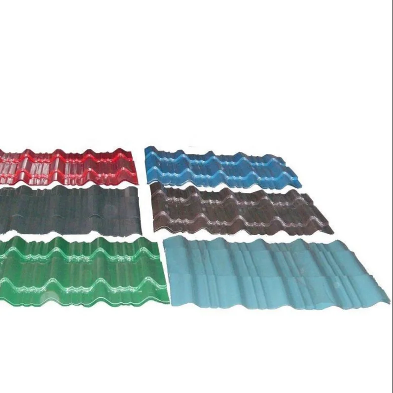 DC51D+AZ150 galvanized tile embossed pet color coated tile