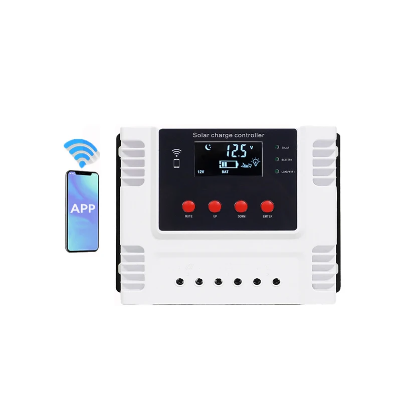 12v 24v/48v автоматическое зарядное устройство с регулятором заряда батареи 10a 20a 30a 40a 50a 60a двойной Usb Mppt контроллеры приложением Wifi