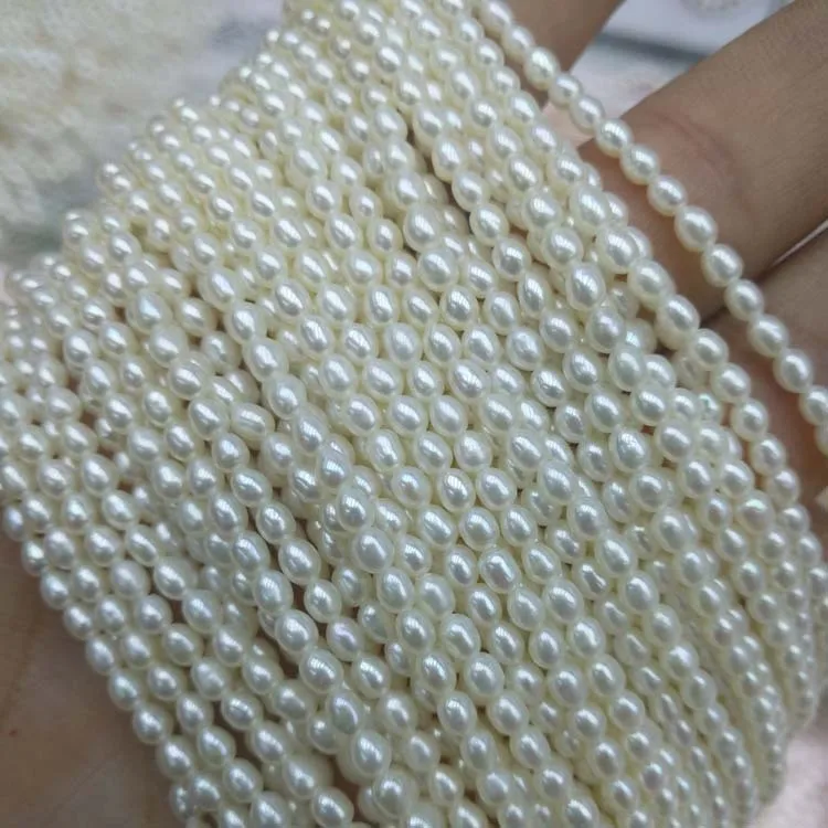 Wholesale Freshwater Pearl Chain White 2-3mm Millet Pearls for Jewelry Making