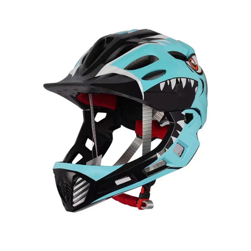 New Design Kids Pro Helmet Mountain Bike Road Full Face Protection and Adjustable skating riding safety protective helmet