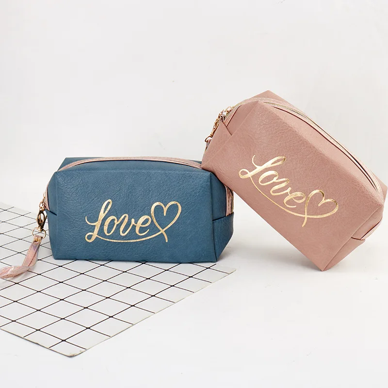 2021 Модные женские косметички, дорожные сумки и чехлы для Хранения Туалетных принадлежностей, сумки для макияжа из искусственной кожи с надписью