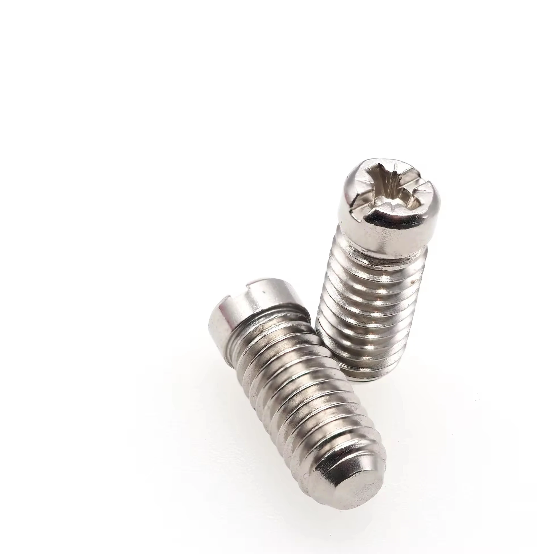 Factory Wholesale Custom m6 Stainless Steel round Head Grub Screw ISO Standard Electric Box Screw with Metric Measurement System
