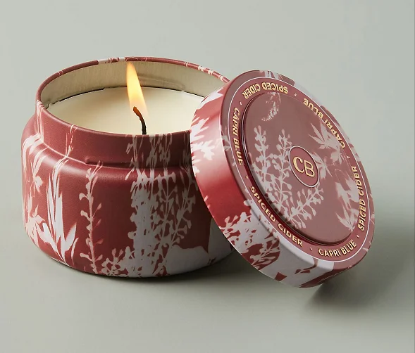 Роскошные декоративные пустые дорожные матовые Цветочные банки для свечей из соевого воска бесшовные контейнеры с крышкой оптом 4 унции 5 унций