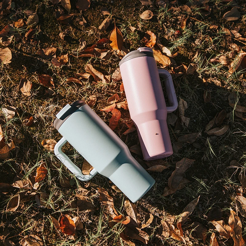 2024 New Everich  Latest Beer Cups Blank 40oz Stainless Steel Vacuum Insulated Tumbler with handle Travel Mug for Pet Lovers