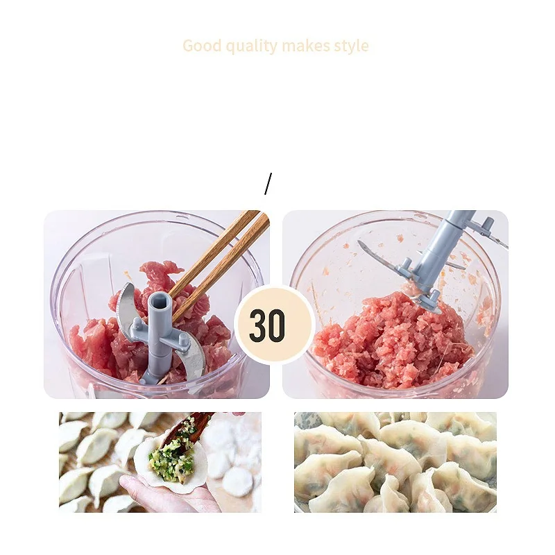 Kitchen Vegetables Blender Garlic Cutter Chopper Machine Mini Manual Food Meat Vegetable Garlic Crusher Grinder