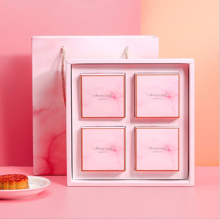 Cajas De Gift China Factory FSC мраморный торт с индивидуальным логотипом, moonторт, упаковочная бумага для чая, подарочная коробка