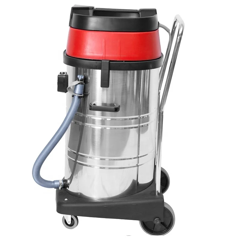 AS80-3 HaoTian 80L Three-motor industrial stainless steel wet and dry vacuum cleaner
