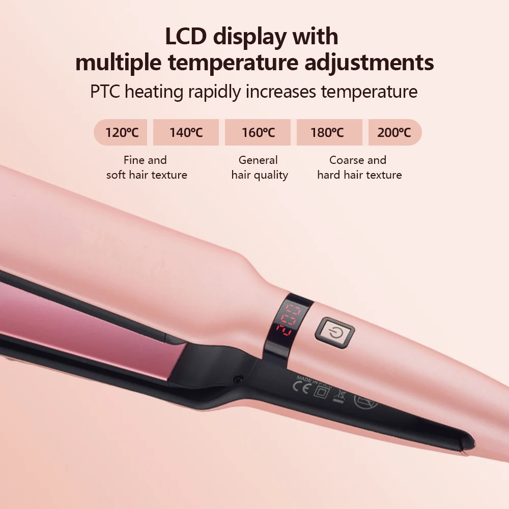 Curling Iron Waver Plate Low Price 2 in 1 hair straightener Professional Salon flat iron hair straightener Fast Heat Hair Iron