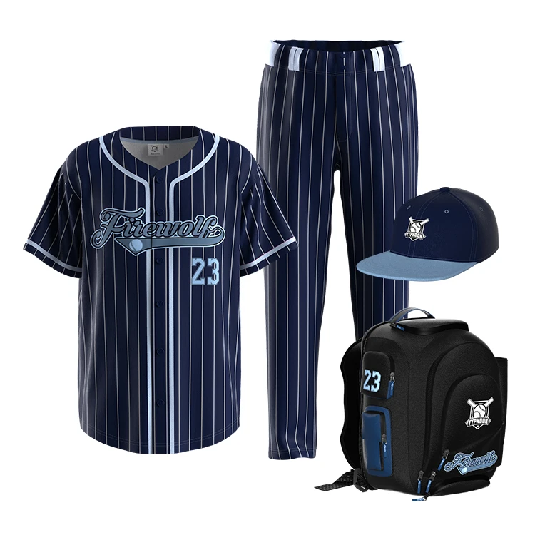 Blank Baseball Jerseys Set Uniform Team Training Club Wholesale Sublimated Printing Embroidered Custom Baseball Shirt