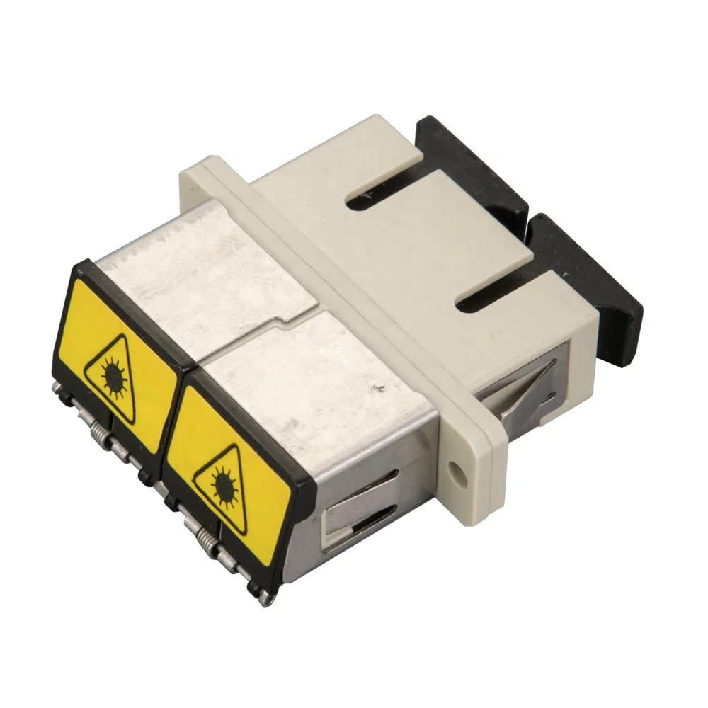 
Fiber optical fc apc sma adapter metal simplex fiber optic sc adapter with shutter 