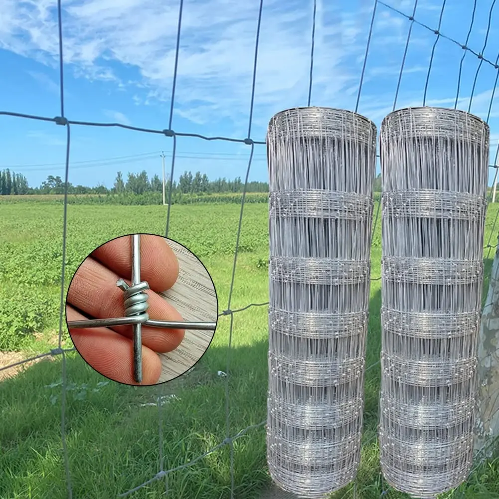 Оцинкованный проволочный забор для крупного рогатого скота, олень, коз, коз, конь, 1/4 миля