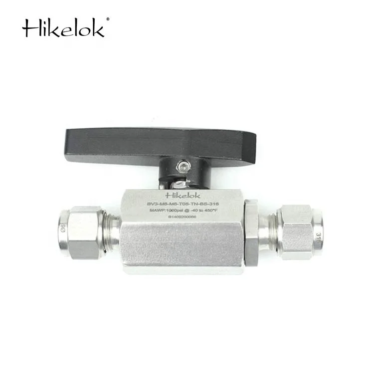 Свагелок Тип Hikelok 1500 из нержавеющей стали psig плавающий шар высокого давления 2 штуки шаровой клапан