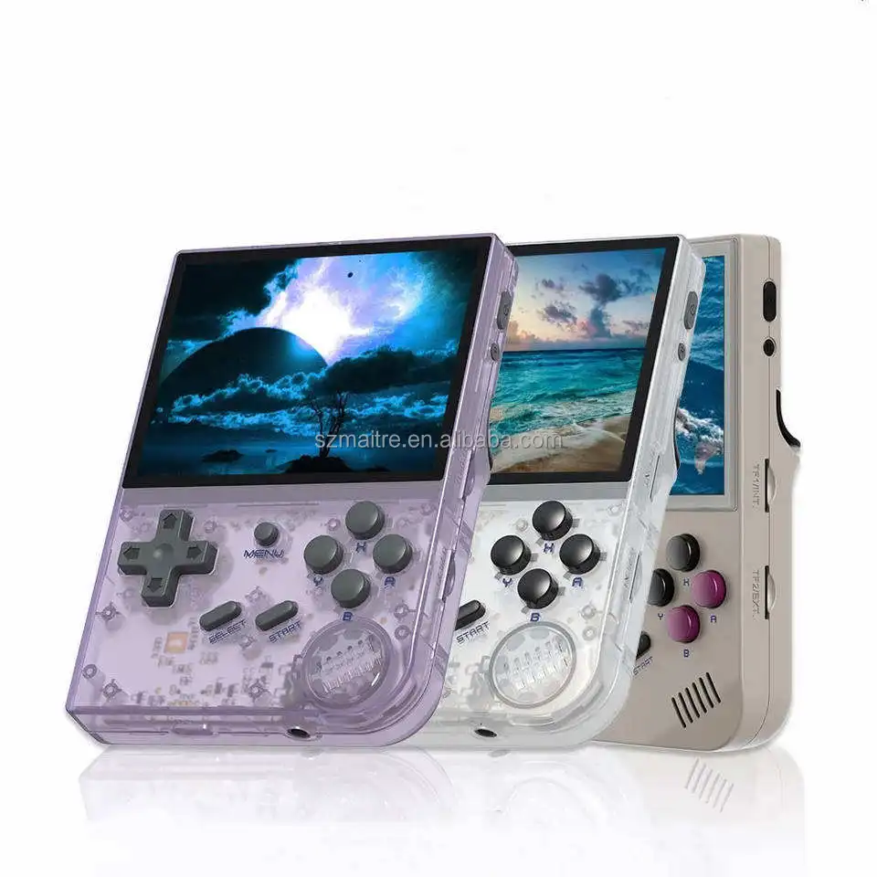 Newest Dual System Garlic and linux System 2600mAh Battery Anbernic Handheld Game Console RG35XX Video Game Model for PS GAMES