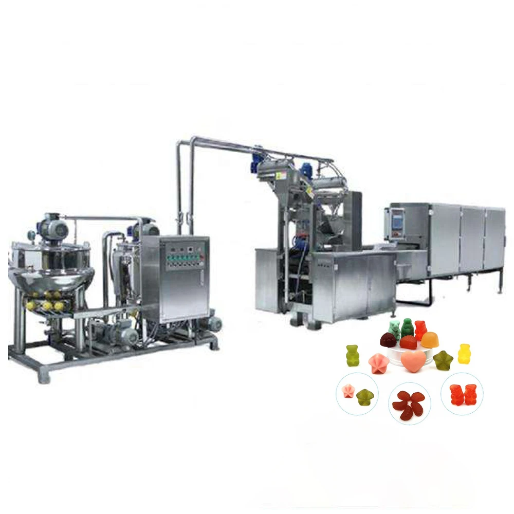 Automatic Flat Lollipop Candy Soft Gummy Toffee Making Machine Glowing Stick Lollipop Production Line