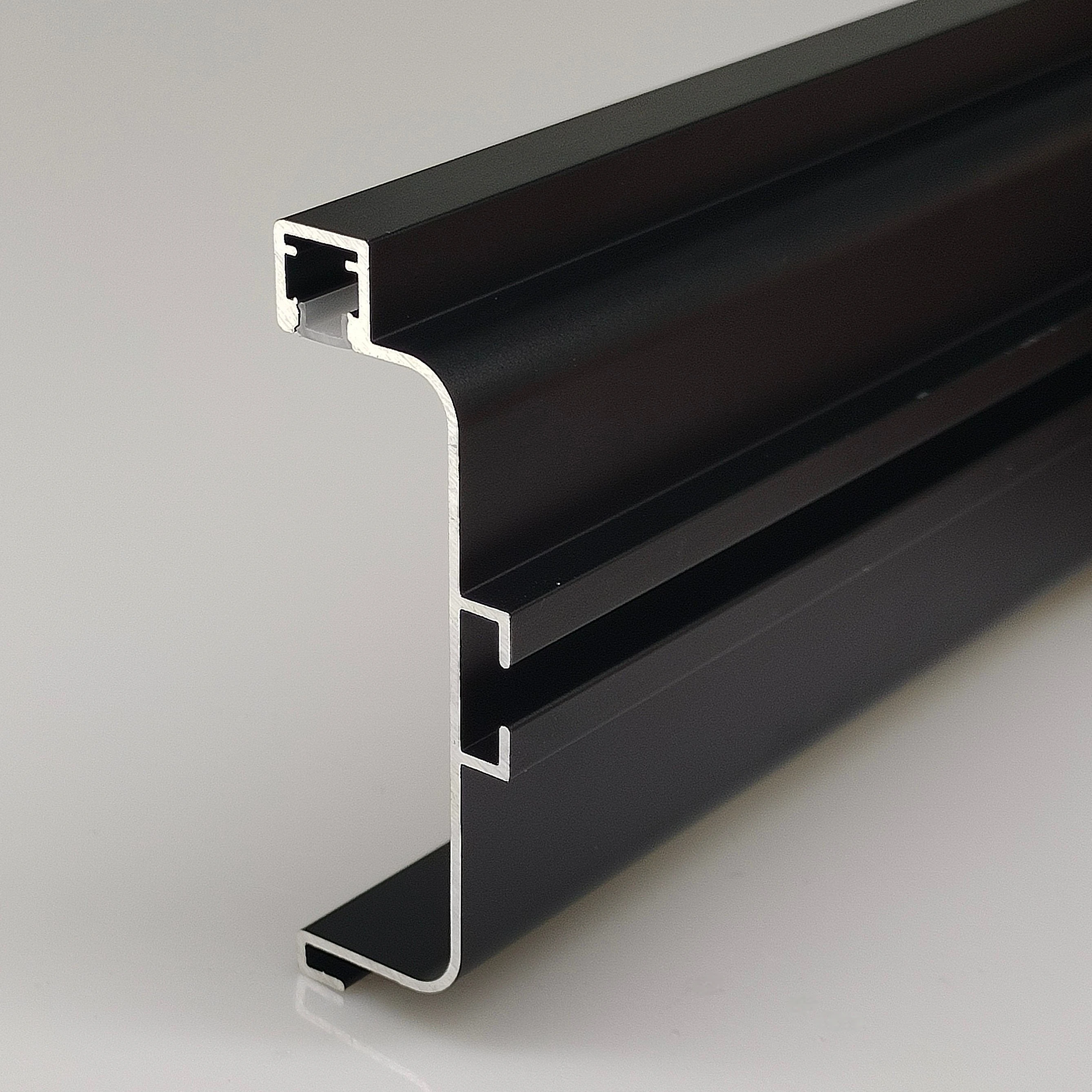 W26*H75mm Modern C-frame Cabinet Wardrobe Handle With LED Light Aluminum Alloy Handle Aluminum Extrusion Product