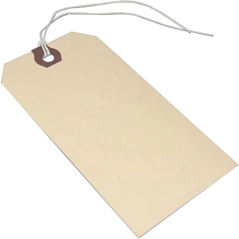 Custom Paper Brand Apparel Product Tags Custom Logo String Hang Tag For Clothing Hangtag
