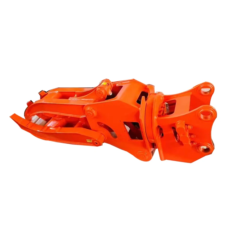 Zhongju Excavator Hydraulic Rotary Steel Single Cylinder Grapple For Excavator