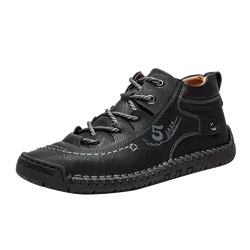 2021 Мужская брендовая Высококачественная модная кожаная обувь для мужчин, Повседневная Деловая обувь, Мужская Классическая обувь