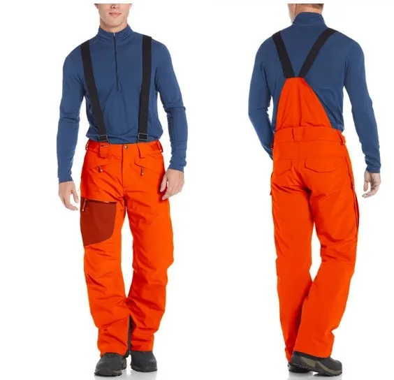 Custom Mens Ski Snow Pants Winter Warm Snowboard Wear with Hanging Belt