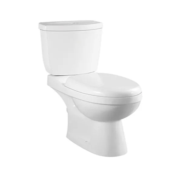 wholesale low price western ceramic sanitary ware two piece wash down wc toilet