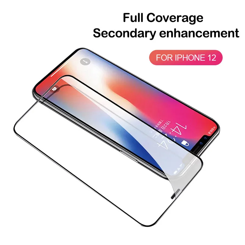 Защита экрана для iPhone 12 mimi 11 Pro Max XS XR MAX 7 8 Plus твердость 9H закаленное стекло с защитой